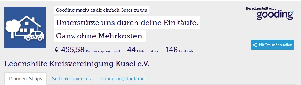 Gooding Shop Widget Vorschau